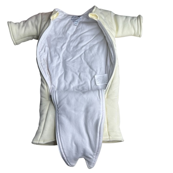 Baby Merlin’s Magic Sleepsuit. Size Small 3-6 Months. 12-18 Pounds. Pale yellow - Picture 3 of 7